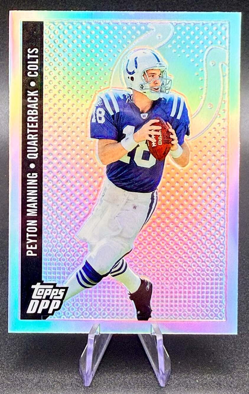 Peyton Manning 2006 Topps DPP Chrome Refractor Football Card Indianapolis Colts